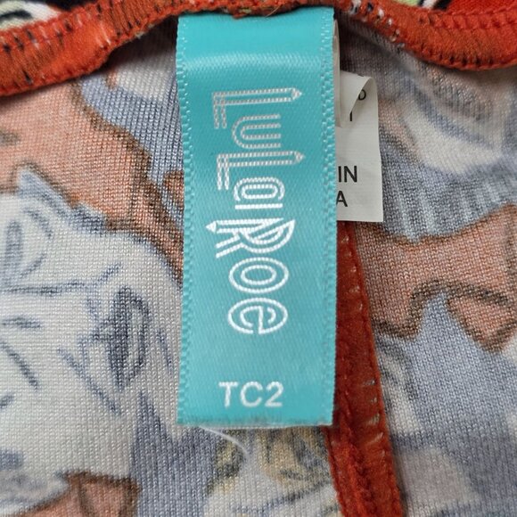 LuLaRoe Halloween TC2 Leggings With Dracula-Themed Print - Picture 5 of 5